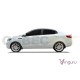 Дефлекторы окон Vinguru 4 штуки на седан для Kia Rio 2011-2017