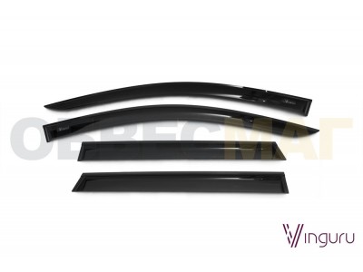 Дефлекторы окон Vinguru 4 штуки для Nissan Qashqai № AFV55813