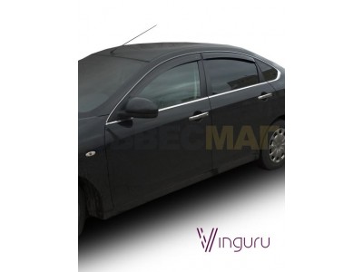Дефлекторы окон Vinguru 4 штуки на седан для Nissan Almera № AFV55912