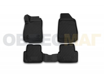 Коврики 3D в салон Element полиуретан 4 штуки на Chevrolet Cobalt № CARCHV00029