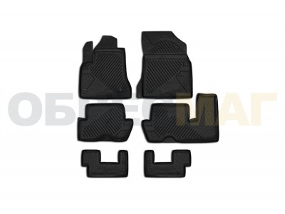 Коврики в салон Element полиуретан 6 штук на Citroen Grand C4 Picasso № CARCRN00021