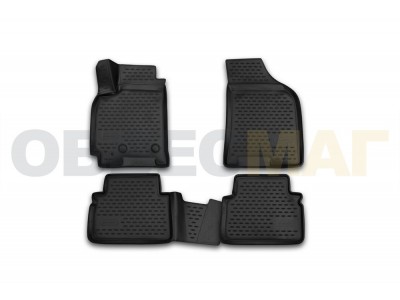 Коврики 3D в салон Element полиуретан 4 штуки на Daewoo Gentra № CARDAE10001