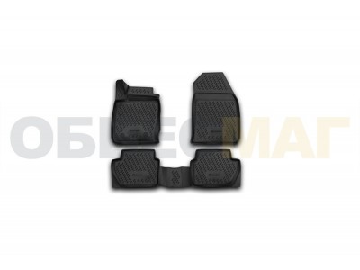 Коврики 3D в салон Element полиуретан 4 штуки на Ford Ecosport № CARFRD00025k