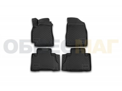 Коврики 3D в салон Element полиуретан 4 штуки на Geely Emgrand X7 № CARGEE10001