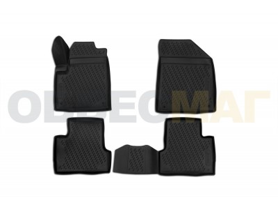 Коврики 3D в салон Element полиуретан 4 штуки на Jeep Cherokee № CARJEP00009