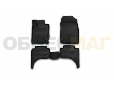 Коврики 3D в салон Element полиуретан 4 штуки на Mitsubishi L200 № CARMIT00003