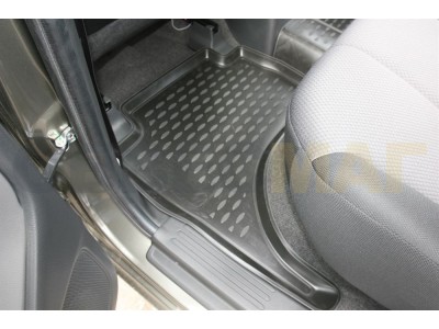 Коврики 3D в салон полиуретан 4 штуки Element для Mitsubishi L200 2015-н.в. CARMIT00003