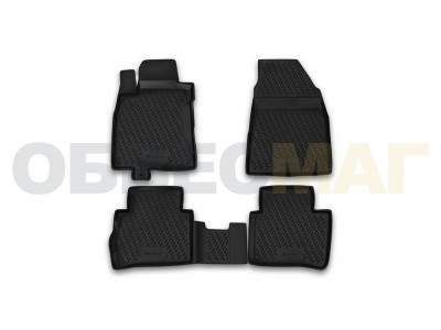 Коврики в салон Element полиуретан 4 штуки на Nissan Tiida № CARNIS00029