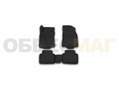 Коврики 3D в салон Element полиуретан 4 штуки на Nissan X-Trail № CARNIS00059