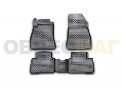 Коврики в салон Element полиуретан 4 штуки с клипсой R/N на Nissan Juke № CARNIS10044