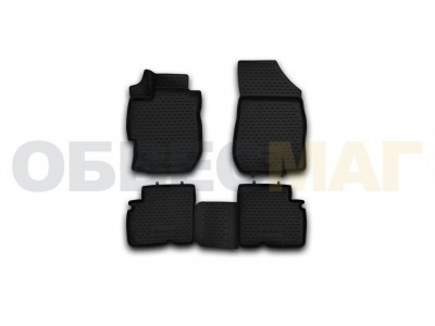 Коврики 3D в салон Element полиуретан 4 штуки на Nissan Almera № CARNIS10055k