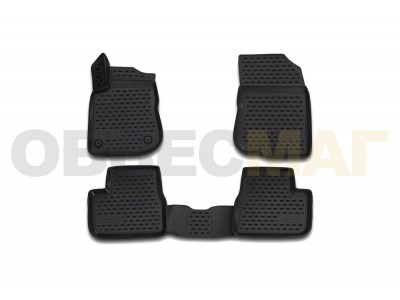 Коврики 3D в салон Element полиуретан 4 штуки на Peugeot 2008 № CARPGT10029k