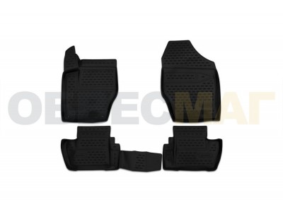 Коврики 3D в салон Element полиуретан 4 штук на Peugeot 408 № CARPGT10031k