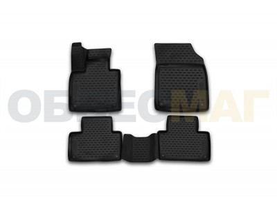 Коврики 3D в салон Element полиуретан 4 штуки на Volvo XC90 № CARVOL00003