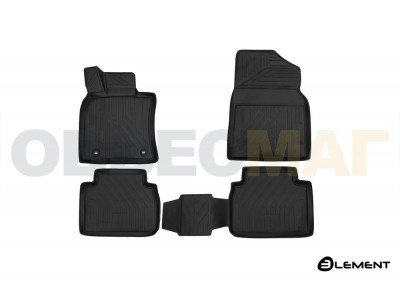 Коврики 3D в салон Element полиуретан 4 штуки на Toyota Camry № ELEMENT3D048152210k
