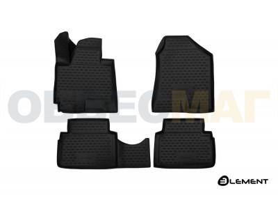Коврики 3D в салон Element полиуретан 4 штуки на JAC S5 Eagle № ELEMENT3D10502210