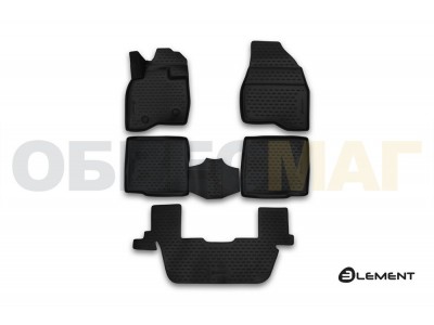 Коврики 3D в салон Element полиуретан 5 штук на Ford Explorer № ELEMENT3D1676210k