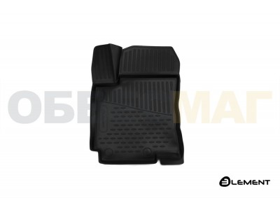 Коврик 3D в салон Element передний левый полиуретан 1 штука на хетчбек на Kia Rio № ELEMENT3D2554210kFL