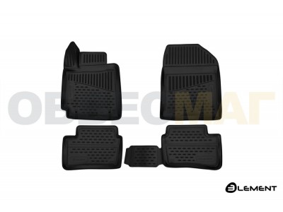 Коврики 3D в салон Element полиуретан 4 штуки на Kia Picanto № ELEMENT3D2564210