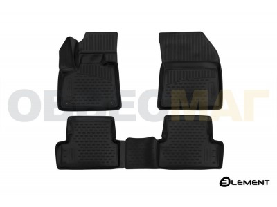 Коврики 3D в салон Element полиуретан 4 штуки на Peugeot 3008 № ELEMENT3D3835210k