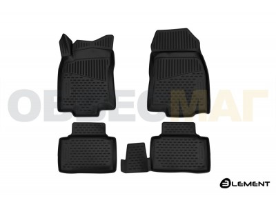 Коврики 3D в салон Element полиуретан 4 штуки на Renault Koleos № ELEMENT3D4152210k
