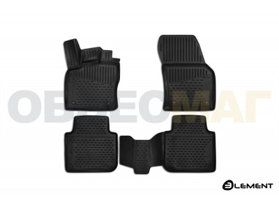 Коврики 3D в салон Element полиуретан 4 штуки на Skoda Kodiaq № ELEMENT3D4519210k