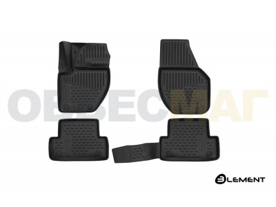 Коврики 3D в салон Element полиуретан 4 штуки на хетчбек на Volvo V40 Cross Country № ELEMENT3D5014210k