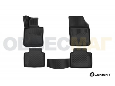 Коврики 3D в салон Element полиуретан 4 штуки на Volvo V90 Cross Country № ELEMENT3D5018210k