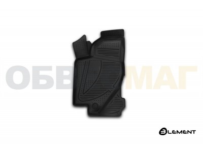 Коврик 3D в салон Element передний левый полиуретан 1 штука на Lada Kalina № ELEMENT3D5204210kFL