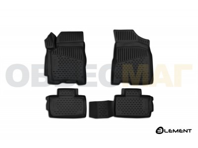 Коврики 3D в салон Element полиуретан 4 штуки на Chery Tiggo 2 № ELEMENT3D6323210