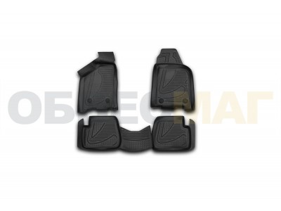 Коврики 3D в салон Element полиуретан 4 штуки на ВАЗ 2113/2014/2015 № F900250E1