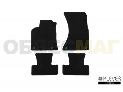 Коврики в салон Klever Econom 4 штуки на внедорожник с АКПП для Audi Q5 № KLEVER01041501200k