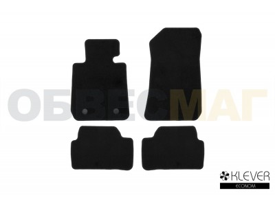Коврики в салон Klever Econom 4 штуки на хетчбек 5 дверей с АКПП для BMW 1 E87 № KLEVER01050401200k