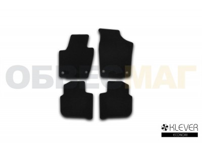 Коврики в салон Klever Econom 4 штуки для седана для Skoda Rapid № KVR01451701200k