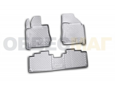 Коврики в салон Element полиуретан 3 штуки на Cadillac SRX № NLC.07.05.210k