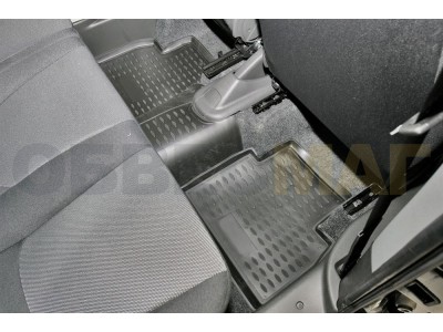 Коврики в салон полиуретан 4 штуки Element для FIAT Doblo Panorama 2005-2021