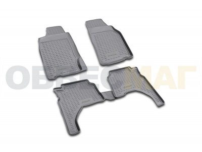 Коврики в салон Element полиуретан 4 штуки на Mitsubishi L200 № NLC.35.10.210
