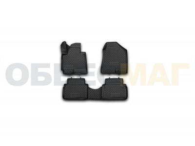 Коврики 3D в салон Element полиуретан 4 штуки на Hyundai ix35 № NLC.3D.20.36.210k