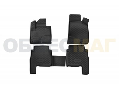 Коврики 3D в салон Element полиуретан 4 штуки на Hyundai Santa Fe № NLC.3D.20.37.210