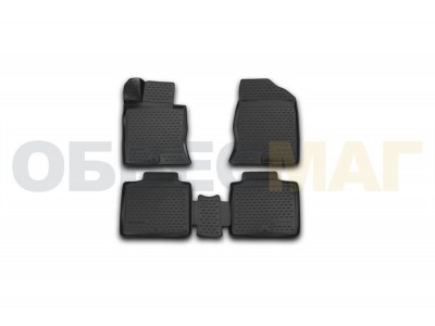 Коврики 3D в салон Element полиуретан 4 штуки на Hyundai Grandeur № NLC.3D.20.54.210