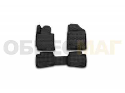 Коврики 3D в салон Element полиуретан 4 штуки на Hyundai Elantra № NLC.3D.20.55.210