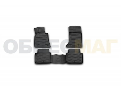 Коврики 3D в салон Element полиуретан 4 штуки на Hyundai Genesis № NLC.3D.20.56.210