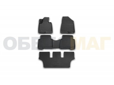 Коврики 3D в салон Element полиуретан 5 штук на Hyundai Grand Santa Fe № NLC.3D.20.57.210