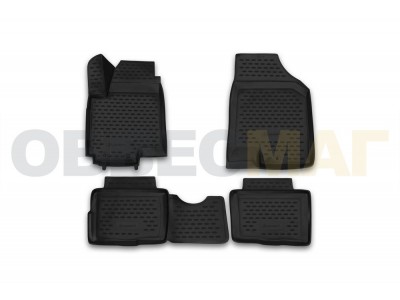Коврики 3D в салон Element полиуретан 4 штуки на Kia Soul № NLC.3D.25.25.210