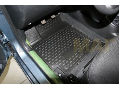 Коврики 3D в салон полиуретан 4 штуки Element для Kia Rio 2011-2017