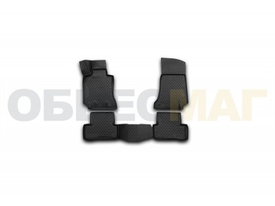 Коврики 3D в салон Element полиуретан 4 штуки на Mercedes-Benz C-Class W205 № NLC.3D.34.32.210k