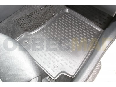 Коврики 3D в салон полиуретан 4 штуки Element для Mercedes-Benz C-Class W205 2014-2021