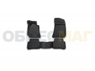 Коврики 3D в салон Element полиуретан 4 штуки на Mercedes-Benz E-Class W212 № NLC.3D.34.42.210k