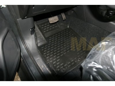 Коврики 3D в салон полиуретан 4 штуки для 4х2 Element для Mitsubishi Outlander 2012-2021