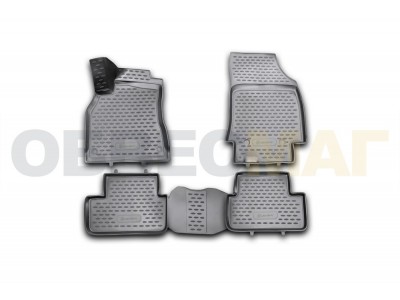 Коврики 3D в салон Element полиуретан 4 штуки на Renault Fluence № NLC.3D.41.19.210k